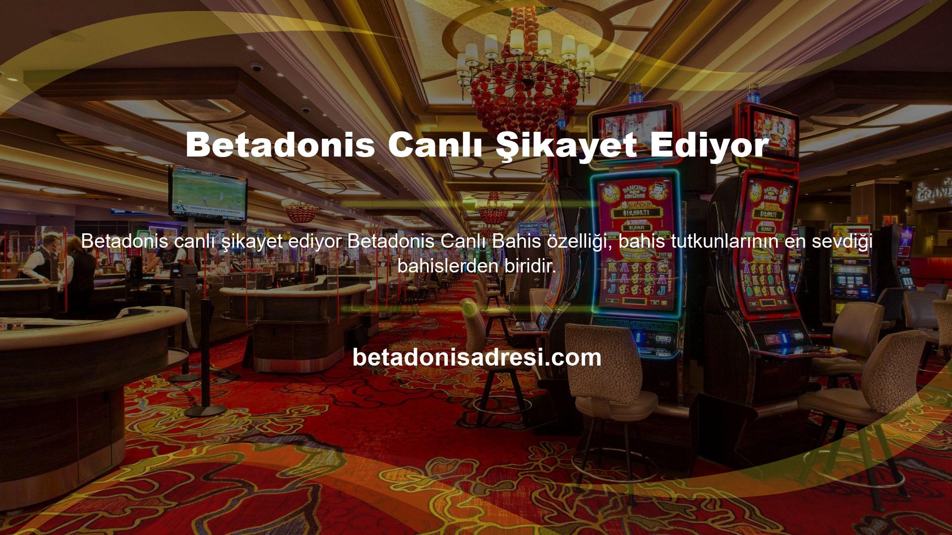 Betadonis casino sitesi, Avrupa ve Türkiye'de casino hizmetleri sunmaktadır