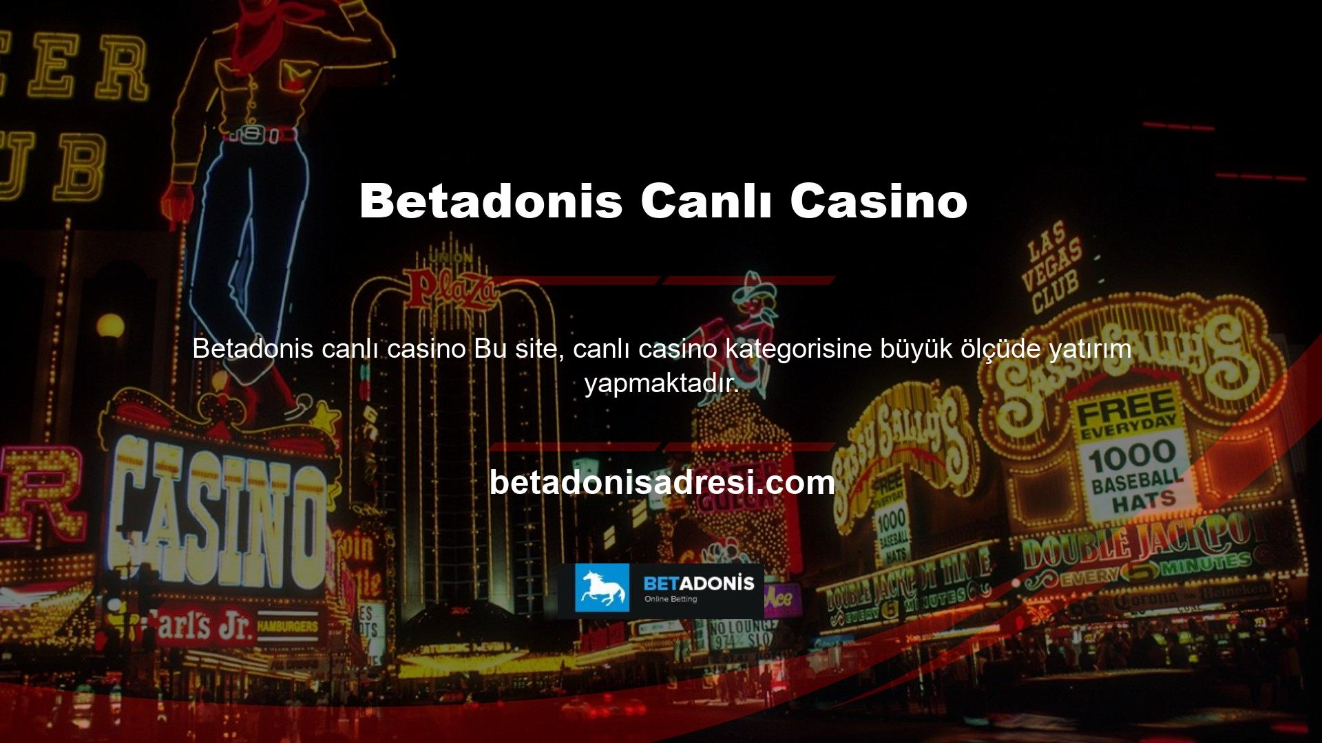 Betadonis casino oyunları arasında Blackjack'ten Rulete, Rus Ruletinden Texas Hold'em'e kadar onlarca oyun bulunmaktadır