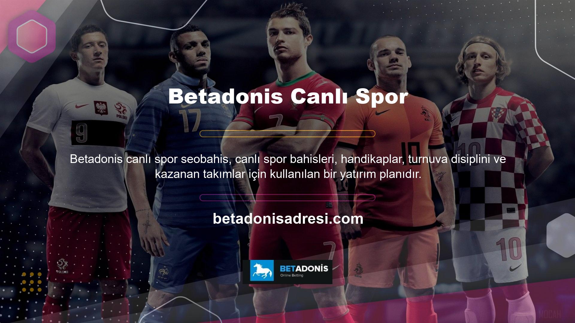 Betadonis, güvenli bir giriş adresi ile anında spor bahislerine yatırım yapmanızı sağlayan çevrimiçi ve mobil uygulama bölümüne sahiptir