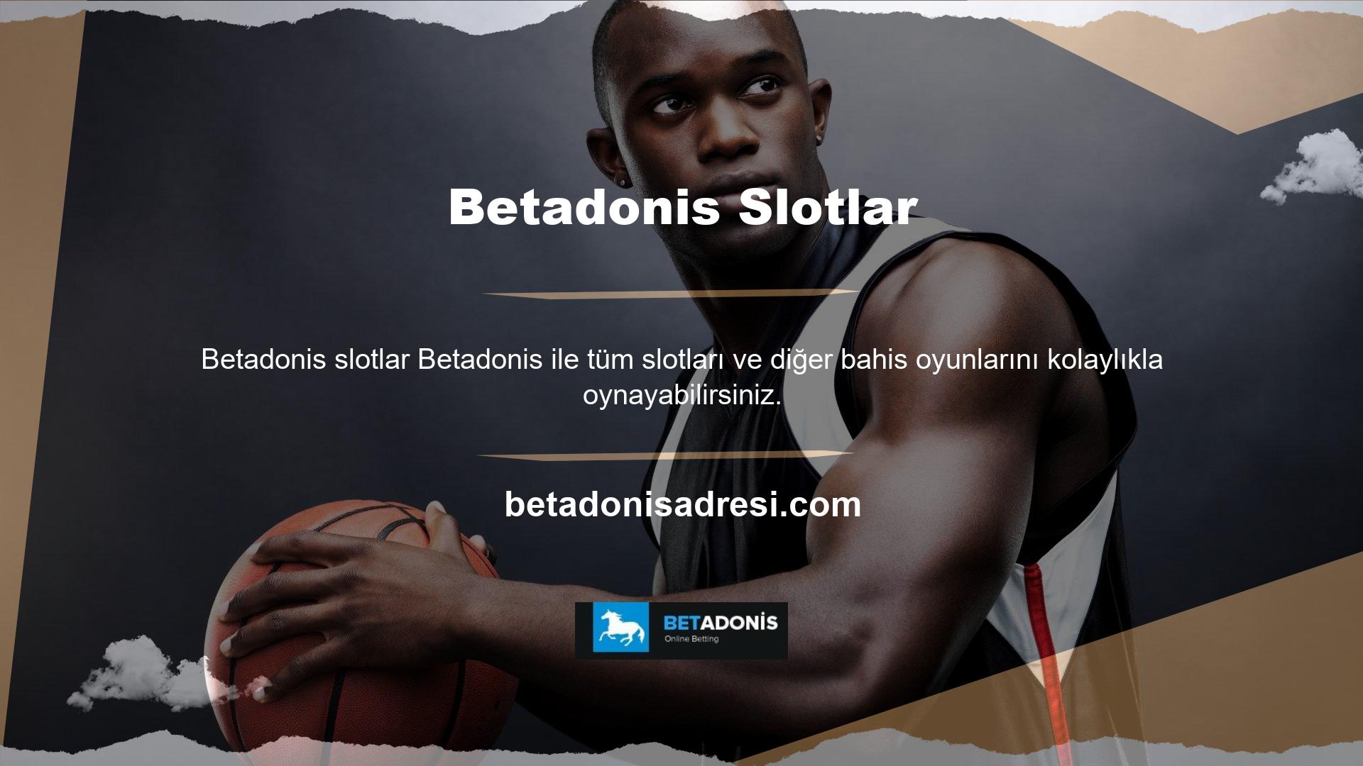 Betadonis ayrıca canlı casino bahisleri de sunmaktadır